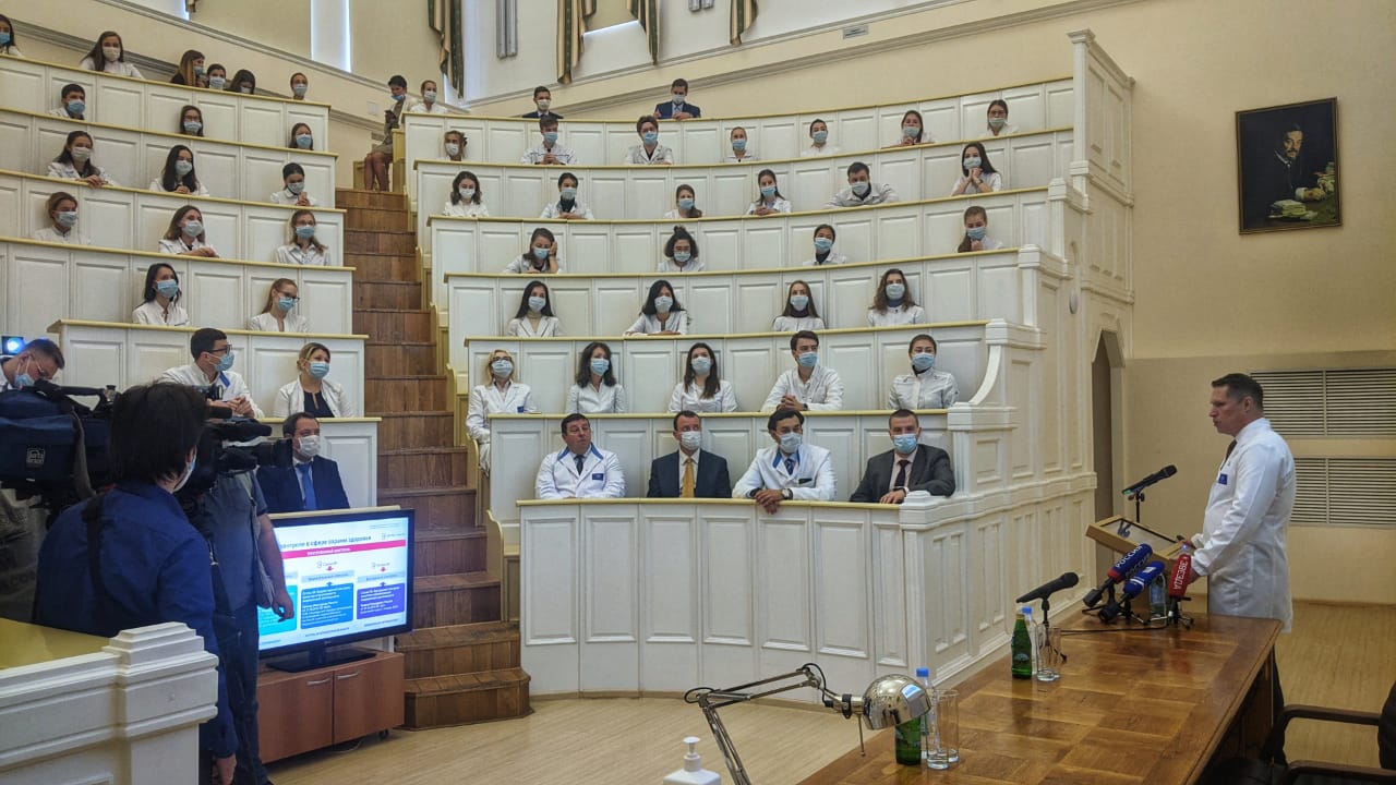 Михаил Мурашко провел лекцию для студентов Сеченовского Университета