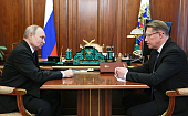 В Кремле прошла рабочая встреча Президента России Владимира Путина с Министром здравоохранения РФ Михаилом Мурашко