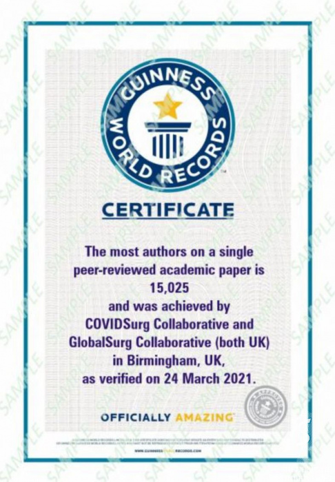 Вместе против COVID-19. Ученые Сеченовского университета приняли участие в международном исследовании и вошли в книгу рекордов Гиннесса